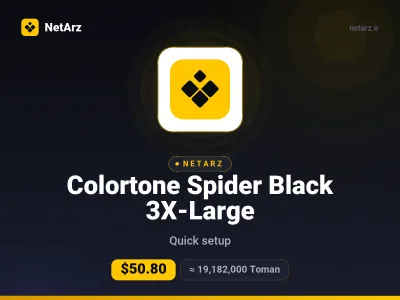 هودی زنانه و مردانه Colortone با طرح تای دای، رنگ Spider Black، سایز 3X-Large