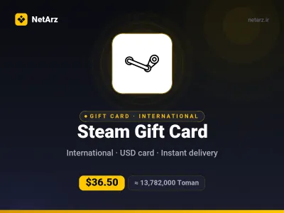 گیفت‌کارت استیم ۳۰ دلار